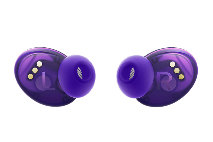 尊龙凯时 Sunrise Purple True Wireless In-ear Bluetooth Headphones - Headphones Back